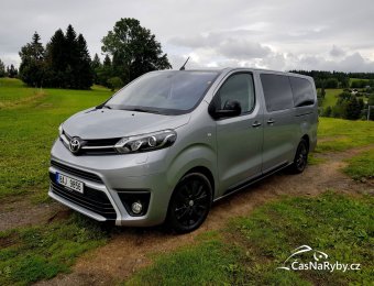 Toyta Proace Verso Selection: úžasně prostorný i pohodlný vůz pro nás rybáře