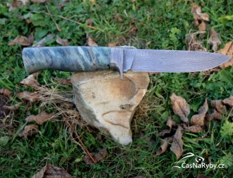 Nůž od Martina Hodoníka: skvostný lovecký pracant s 500ti vrstvami damašku